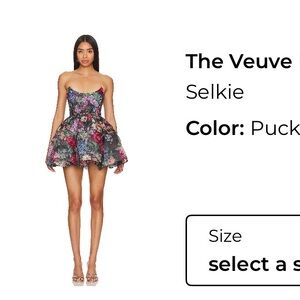 Selkie Veuve Dress in Puck
